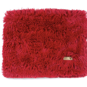 red shag pet blanket by Susan Lanci Designs